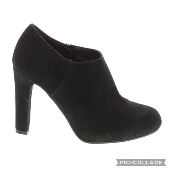 L.K. Bennett Suede Leather Chunky Heel Bootie